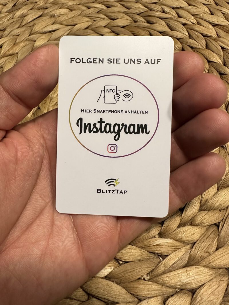 10 NFC INSTAGRAM KARTEN PREMIUM WEISS – Bild 2